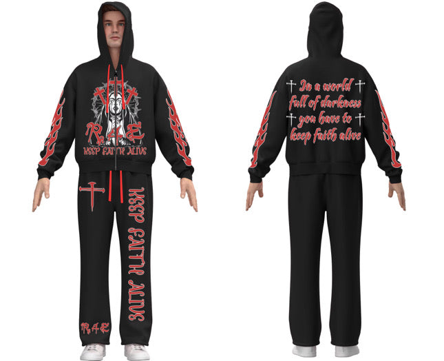 BLACK & RED KFA SET